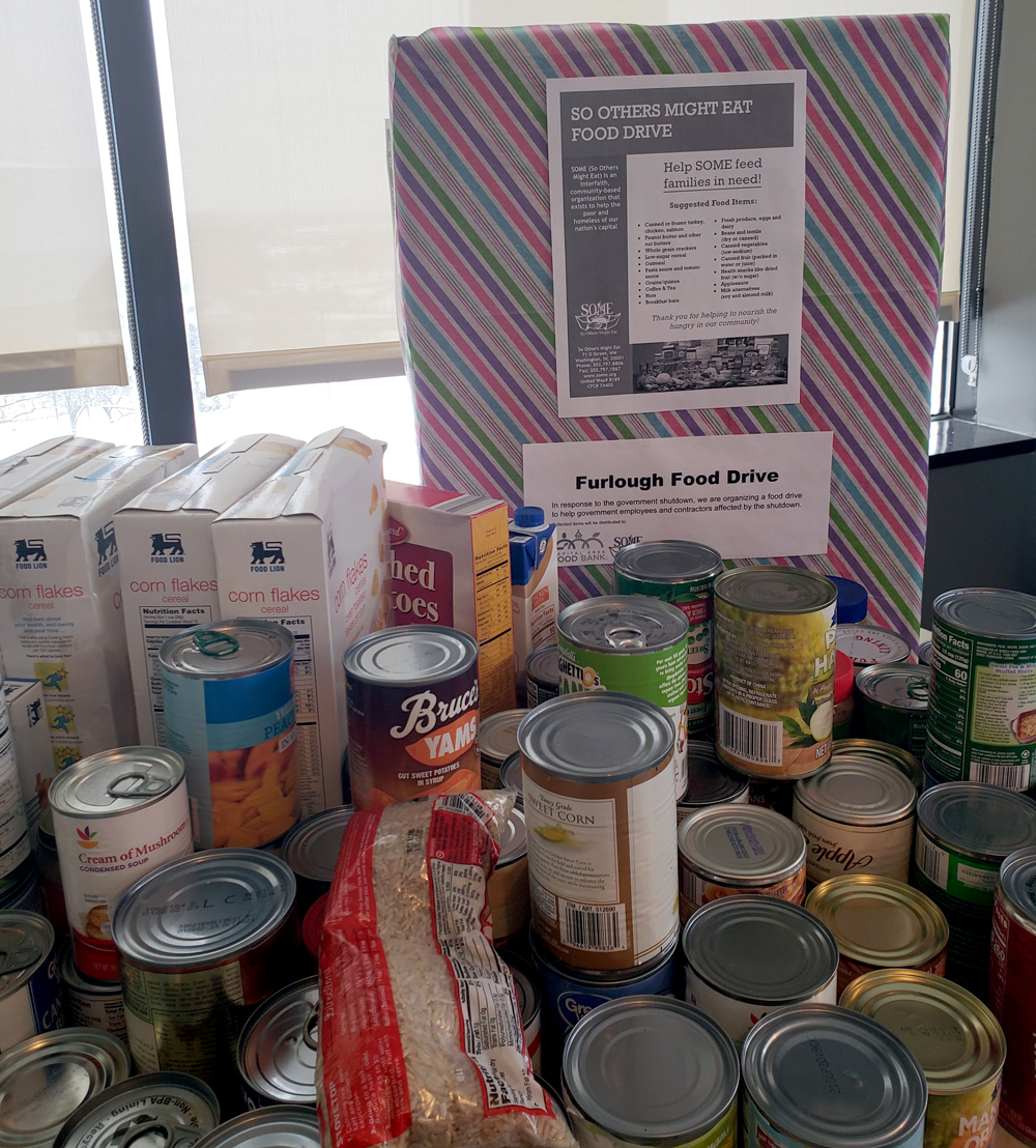 Food Drive for furloughed members